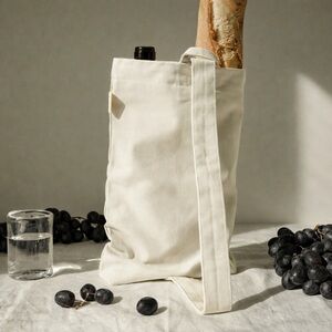 🎁NWT canvas wine tote (2 bottles!)